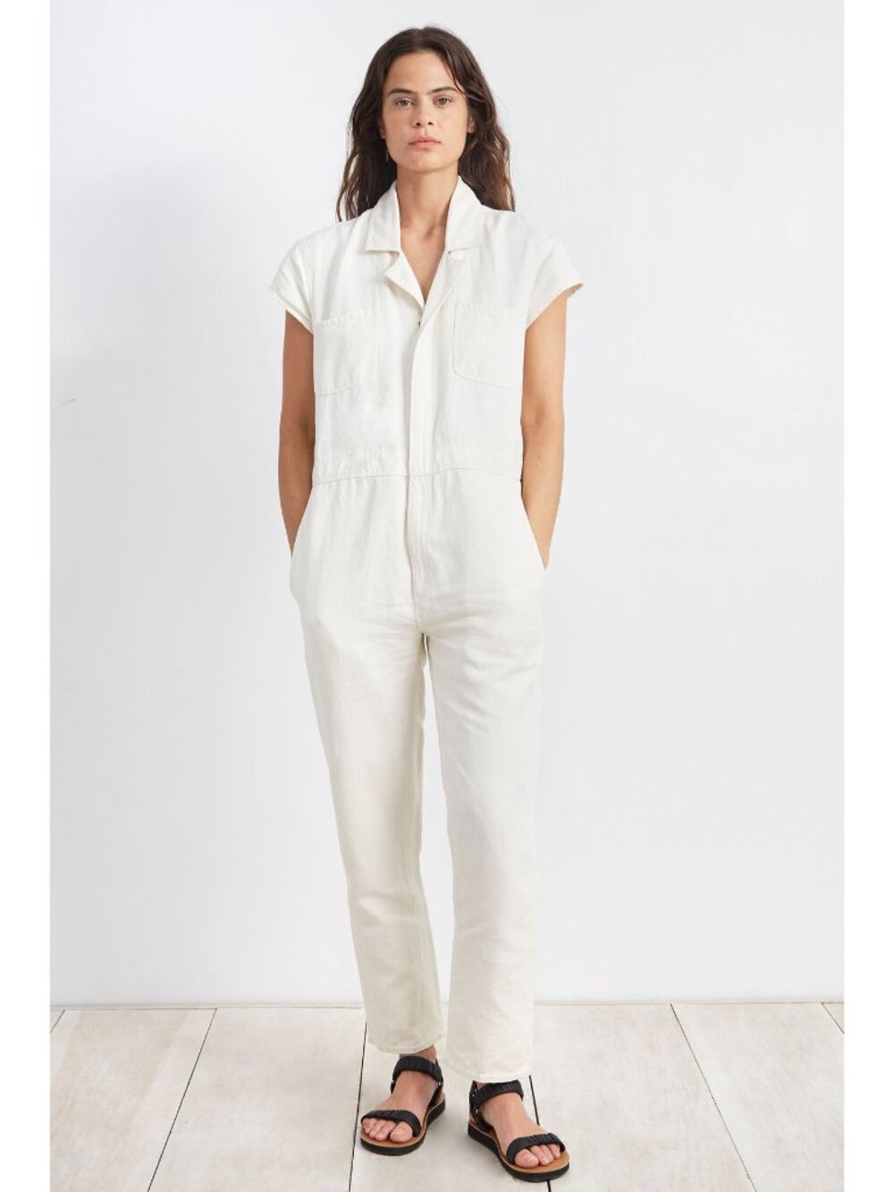 Apiece Apart "Azore" jumpsuit in Ivory, size 4